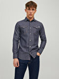 JJESHERIDAN SHIRT L/S NOOS Black