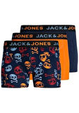 JACBONE SKULL TRUNKS 3 PACK Navy