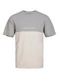 JJERYDER BLOCKING TEE SS LN GREY