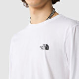 M L/S SIMPLE DOME TEE White