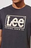 Lightweight SS XM Wobbly Logo Crew Neck Bisiklet Yaka T-shirt Washed Black