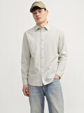 JJESUMMER LINEN BLEND SHIRT LS SN Crockery