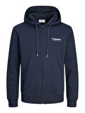 JJALVIS SWEAT ZIP HOOD Navy