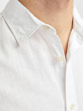 JJESUMMER LINEN BLEND SHIRT LS SN White