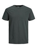 JJEORGANIC BASIC TEE SS O-NECK NOOS Asphalt