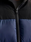 JJMOON STAND COLLAR PUFFER Navy