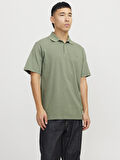 JPRBLUWILLIAM WASH SS POLO SN Dark Green