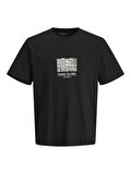JORBOSTON GRAPHIC TEE SS CREW NECK Black