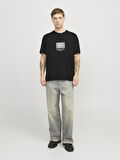 JORBOSTON GRAPHIC TEE SS CREW NECK Black