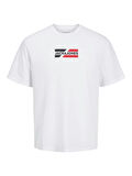 JJECORP GRAPHIC TEE  SS O-NECK NOOS White
