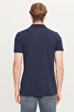 Erkek Regular Fit Polo T-shirt Navy
