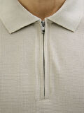 JJEAUSTIN ZIP POLO SS NOOS Moonbeam