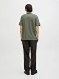 JJEAUSTIN ZIP POLO SS NOOS GREEN