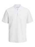 JJEAUSTIN ZIP POLO SS NOOS White