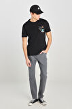 Regular Fit Grafik Baskılı T-shirt Black