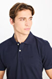 Erkek Regular Fit Polo T-shirt Navy