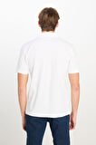 Erkek Regular Fit Polo T-shirt OffWhite