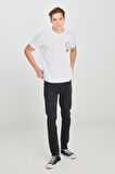 Regular Fit Grafik Baskılı T-shirt White