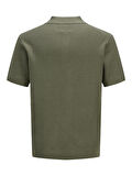JPRCCCOOPER KNIT POLO SS SN Tea Leaf