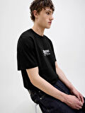 JORALMERIA BRANDING TEE SS CREW NECK Black