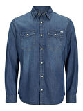 JJESHERIDAN SHIRT L/S NOOS BLUE