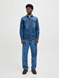 JJESHERIDAN SHIRT L/S NOOS BLUE