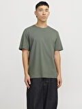 JJEORGANIC BASIC TEE SS O-NECK NOOS GREEN