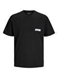 JCOSAGO LOGO SLUB TEE SS CREW NECK LN Black