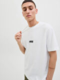 JCOSAGO LOGO SLUB TEE SS CREW NECK LN Bright White