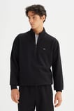Erkek Pike Interlock Half Zip Sweatshirt Black