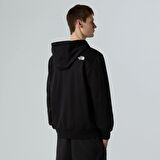 M SIMPLE DOME FULL ZIP HOODIE Black