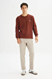 Erkek Small Logo Sweatshirt LuxBrown
