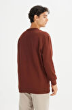 Erkek Small Logo Sweatshirt LuxBrown