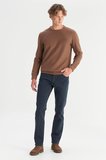 Erkek Selanik Sweatshirt Brown