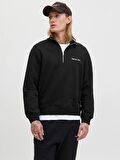 JORNORREBRO EMB SWEAT HIGH NECK NOOS Black