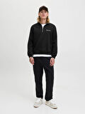 JORNORREBRO EMB SWEAT HIGH NECK NOOS Black