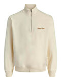 JORNORREBRO EMB SWEAT HIGH NECK NOOS Antique White