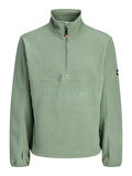 JJALPES HALF ZIP FLEECE JACKET AW25 Laurel Wreath