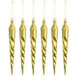 18 cm 6'lı Altın Sarkıt Süs