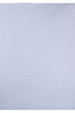 Kadın %100 Pamuk Açık Mavi Ultra Kalite Diagonel Şardonsuz 3 iplik Bisiklet Yaka Basic Sweatshirt