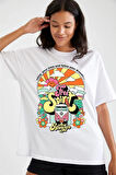 %100 Pamuk Süper Kalite Penye Oversize Baskılı T-shirt