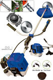 Assur 58 Cc 11000 Rpm Yan Tipi Benzinli Ot Çalı Çim Biçme Tırpanı