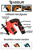 Assur Pro 12 Volt Li-ion Şarjlı Dekupaj Testere Kırmızı