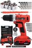 12V Çelik Şanzıman Bakır Sargılı Çift Akülü Şarjlı Matkap Vidalama