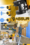 Assur Pro 21V Çift Akülü 300mm Sprey Boya Püskürtme Sarı