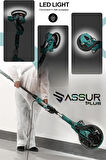Assur Plus 850W Alçıpan Duvar Zımpara Makinası 360° Ledli Toz Emmeli