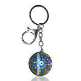 Cam Nazarboncuk Anahtarlık