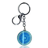 Cam Nazarboncuk Anahtarlık