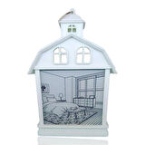 Oda Manzaralı Dekoratif Işıklı Led Gece Lambası Beyaz