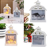 Oda Manzaralı Dekoratif Işıklı Led Gece Lambası Beyaz